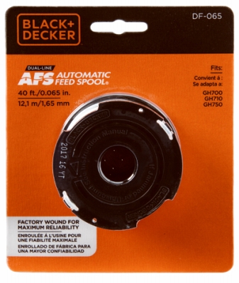 Black & Decker AFS Automatic Feed Spool DF-065-BKP 40FT/0.065 in.  GH700/710/750